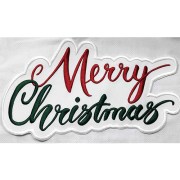 Нашивка пришивна аплікація Merry Christmas